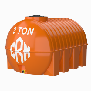 3 Ton Yatay Plastik Su Deposu