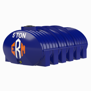 5 Ton Yatay Lacivert Plastik Su Deposu