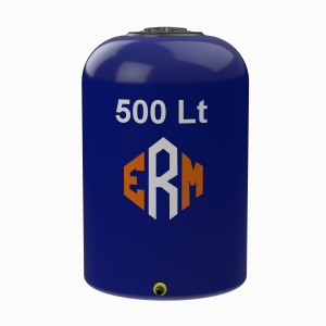 500 Litre Dikey Lacivert Plastik Su Deposu